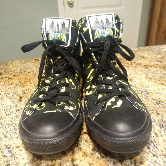 Rare Converse Chuck All Star Batman Gotham City Black Shoes Sz 11M/13W 140151F - Picture 10 of 13